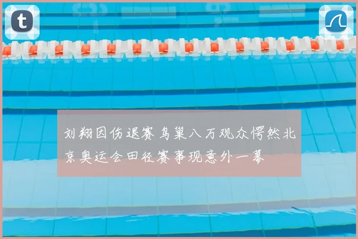 刘翔因伤退赛鸟巢八万观众愕然北京奥运会田径赛事现意外一幕